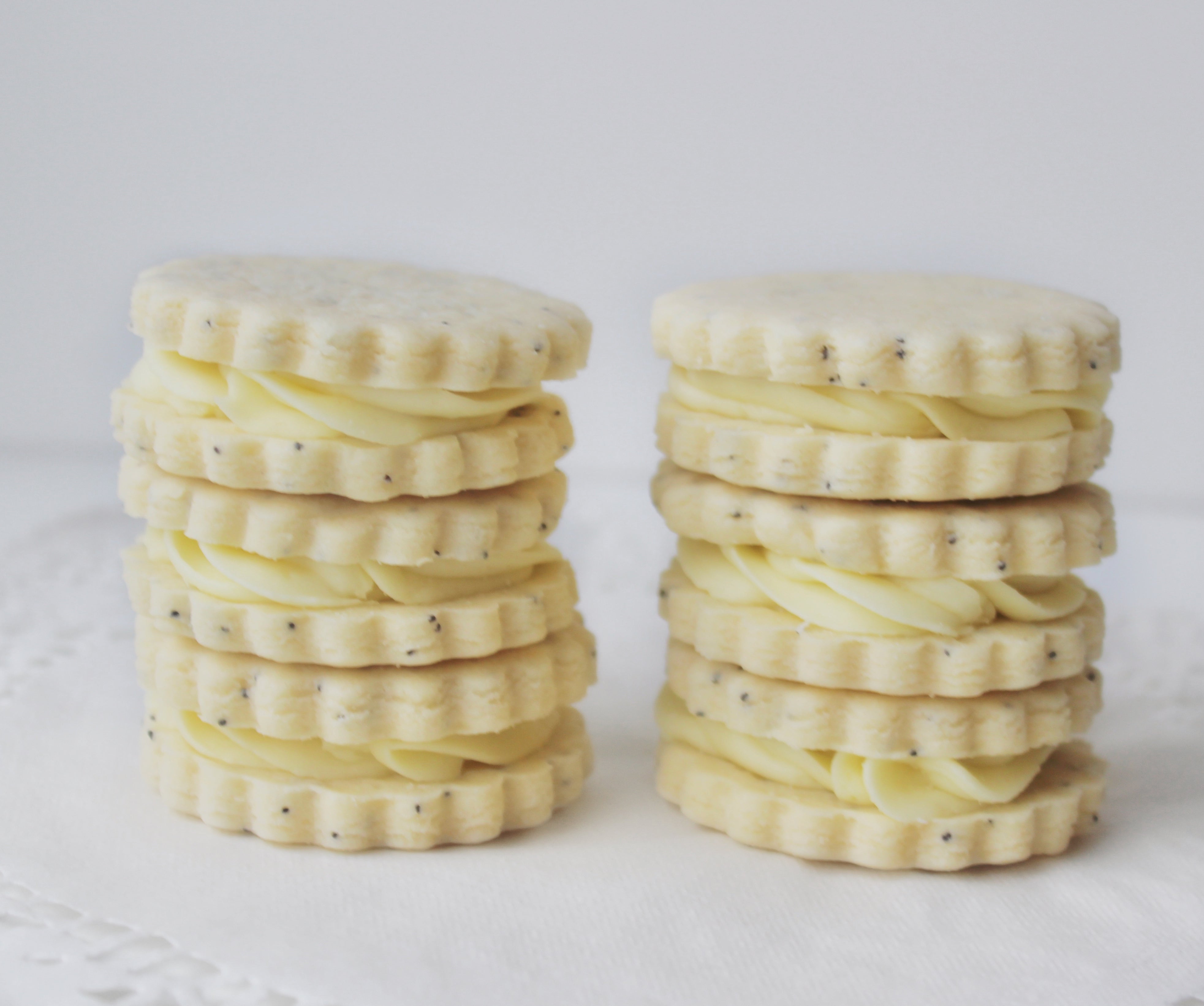 Lemon Poppyseed Sandwich Cookies